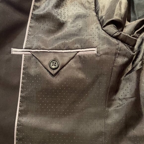 Men's slim jacket blazer black size S/34L? - Picture 11 of 16